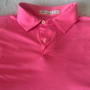 NEW Peter Millar - Crown Sport Featherweight Polo Shirt Pink
